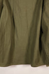 1960s, Estimated Size: MEDIUM, OG-107, Utility Shirt, Rare Cut, Retrofitted Patch, Used