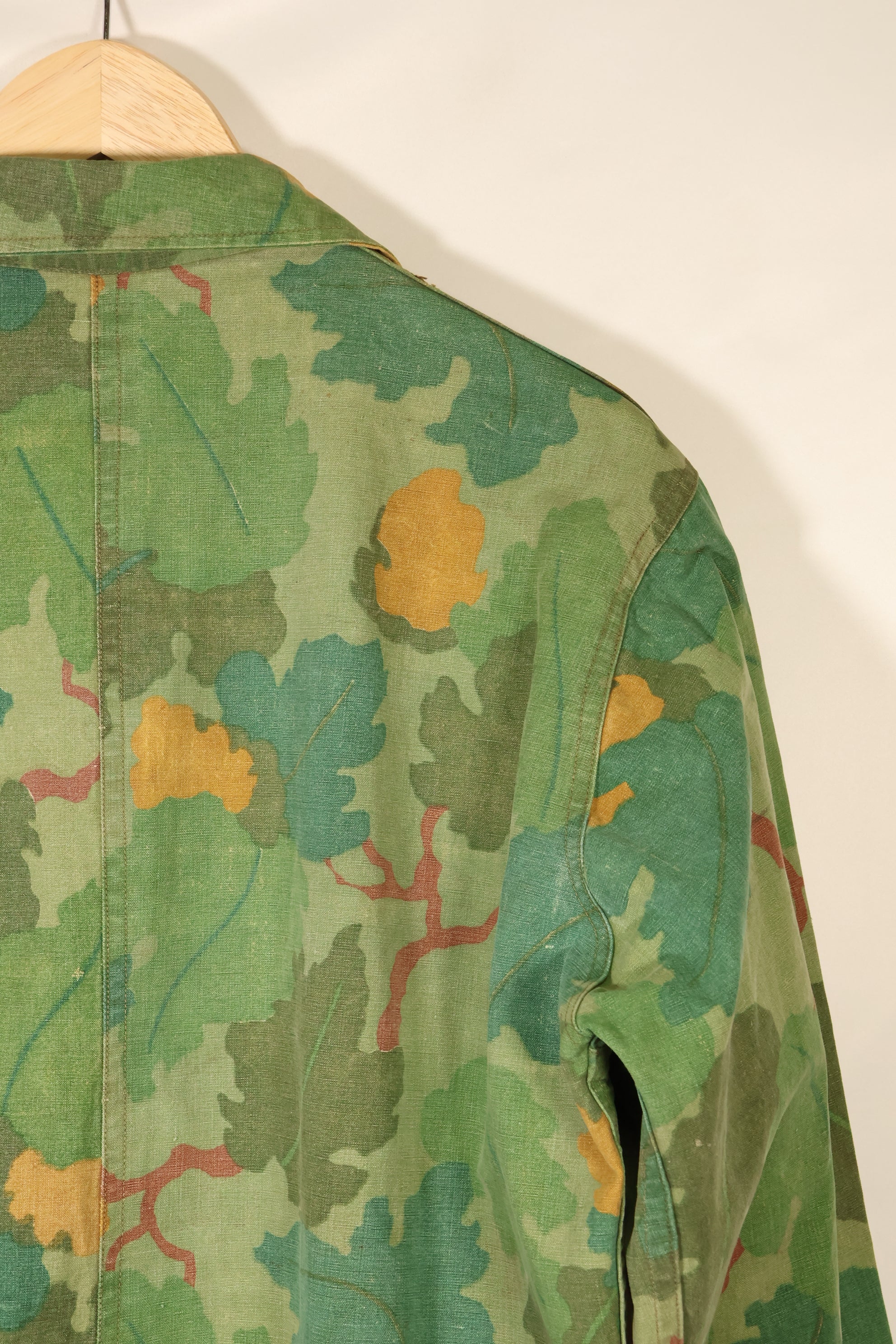Late 1960s to early 1970s | Privately sourced | Mitchell camouflage | USMC | OG-107 utility cut shirt | Used