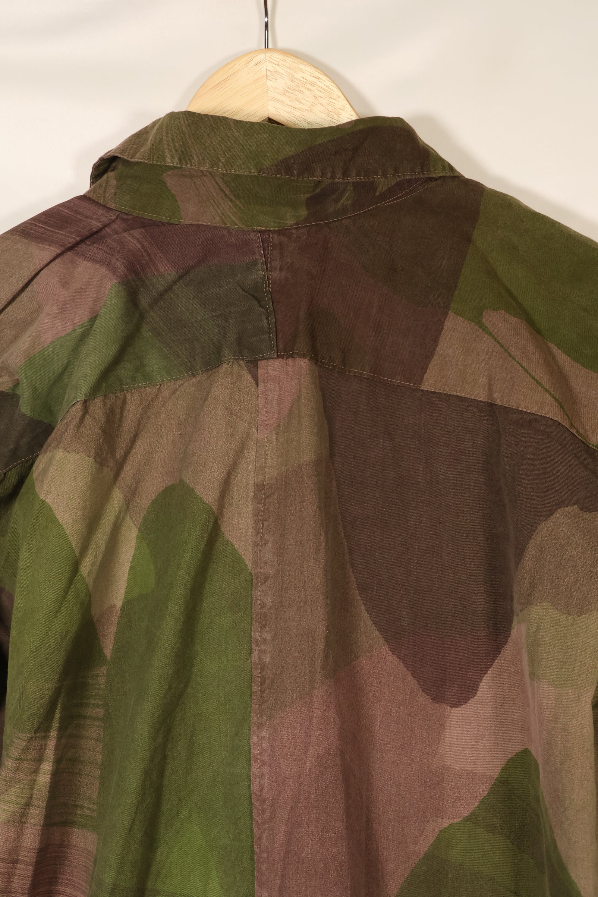 1940s, WWII, British Army, Windproof Camouflage Smock, Modified, Indochina War Replica, Post-war modifications, Used