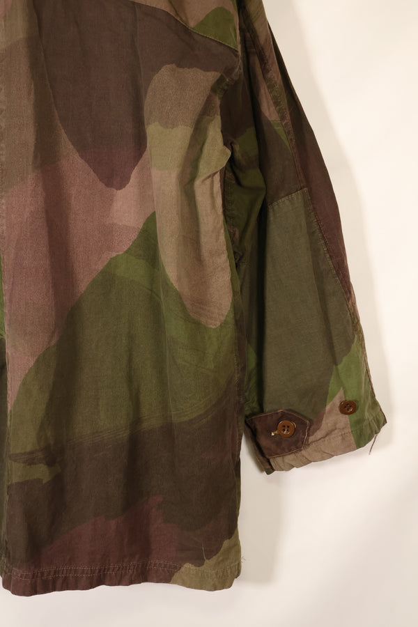 1940s, WWII, British Army, Windproof Camouflage Smock, Modified, Indochina War Replica, Post-war modifications, Used