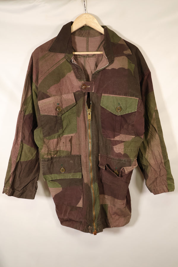 1940s, WWII, British Army, Windproof Camouflage Smock, Modified, Indochina War Replica, Post-war modifications, Used