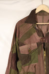 1940s, WWII, British Army, Windproof Camouflage Smock, Modified, Indochina War Replica, Post-war modifications, Used