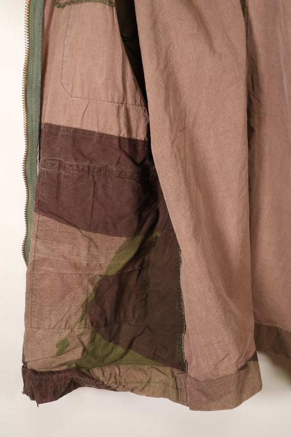 1940s, WWII, British Army, Windproof Camouflage Smock, Modified, Indochina War Replica, Post-war modifications, Used