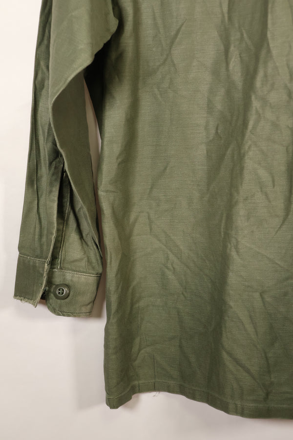 1971 Contract, Estimated Size: SMALL, OG-107 Utility Shirt, U.S. Navy, Original Tapes, Used