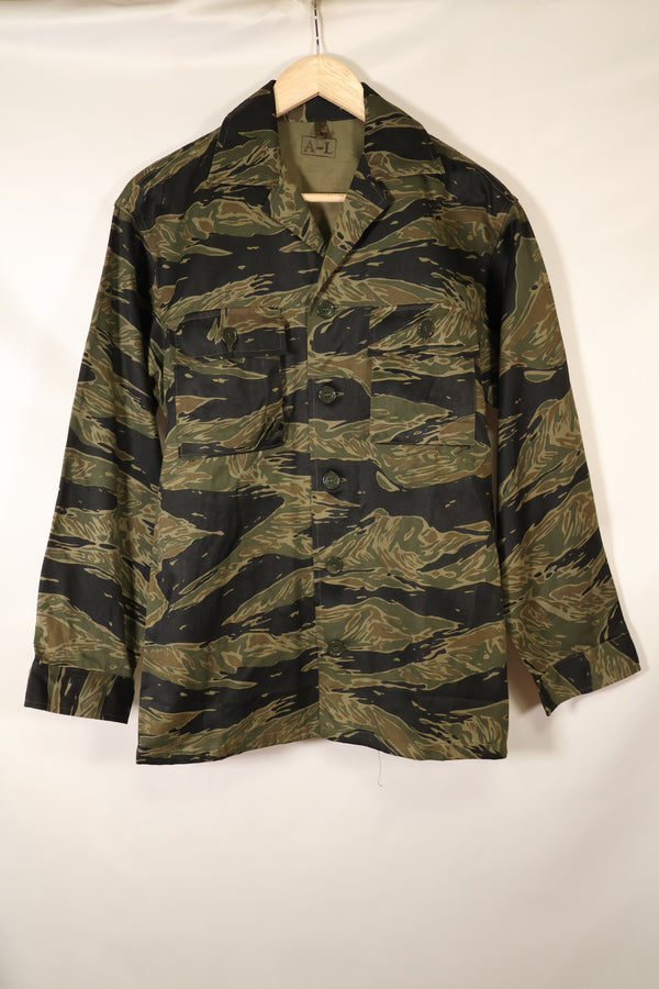 Circa 1965, Deadstock, Silver Tiger Pattern, Sizes A–L, Asian Fit Shirt