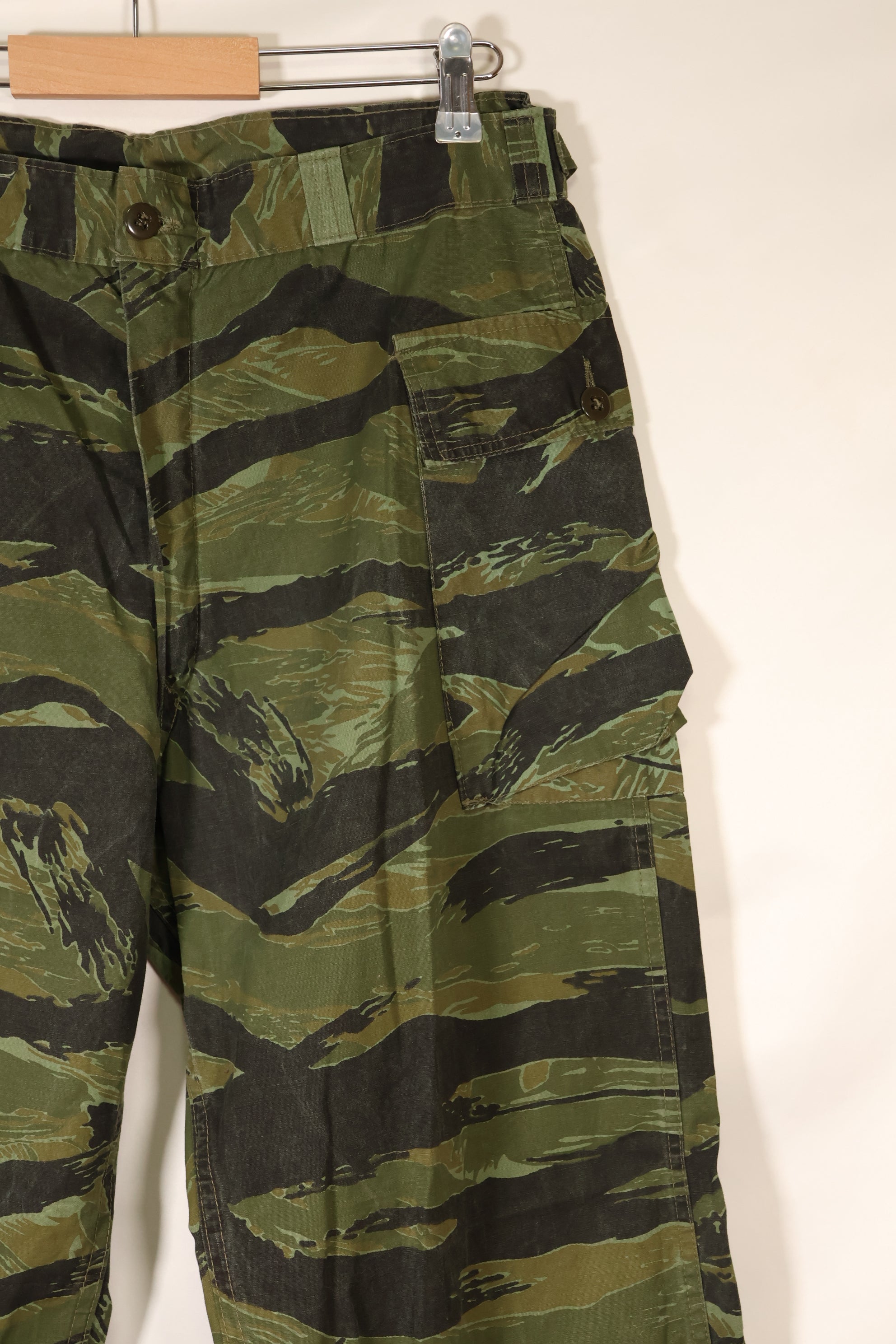 1960s VNMC Tiger Stripe Pattern Hunting Pants, Post-War Surplus Fabric, Used