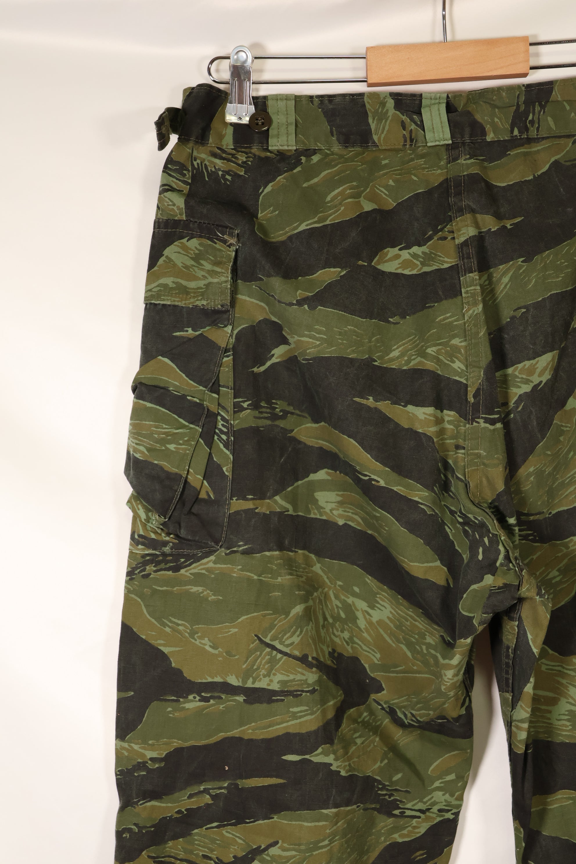 1960s VNMC Tiger Stripe Pattern Hunting Pants, Post-War Surplus Fabric, Used