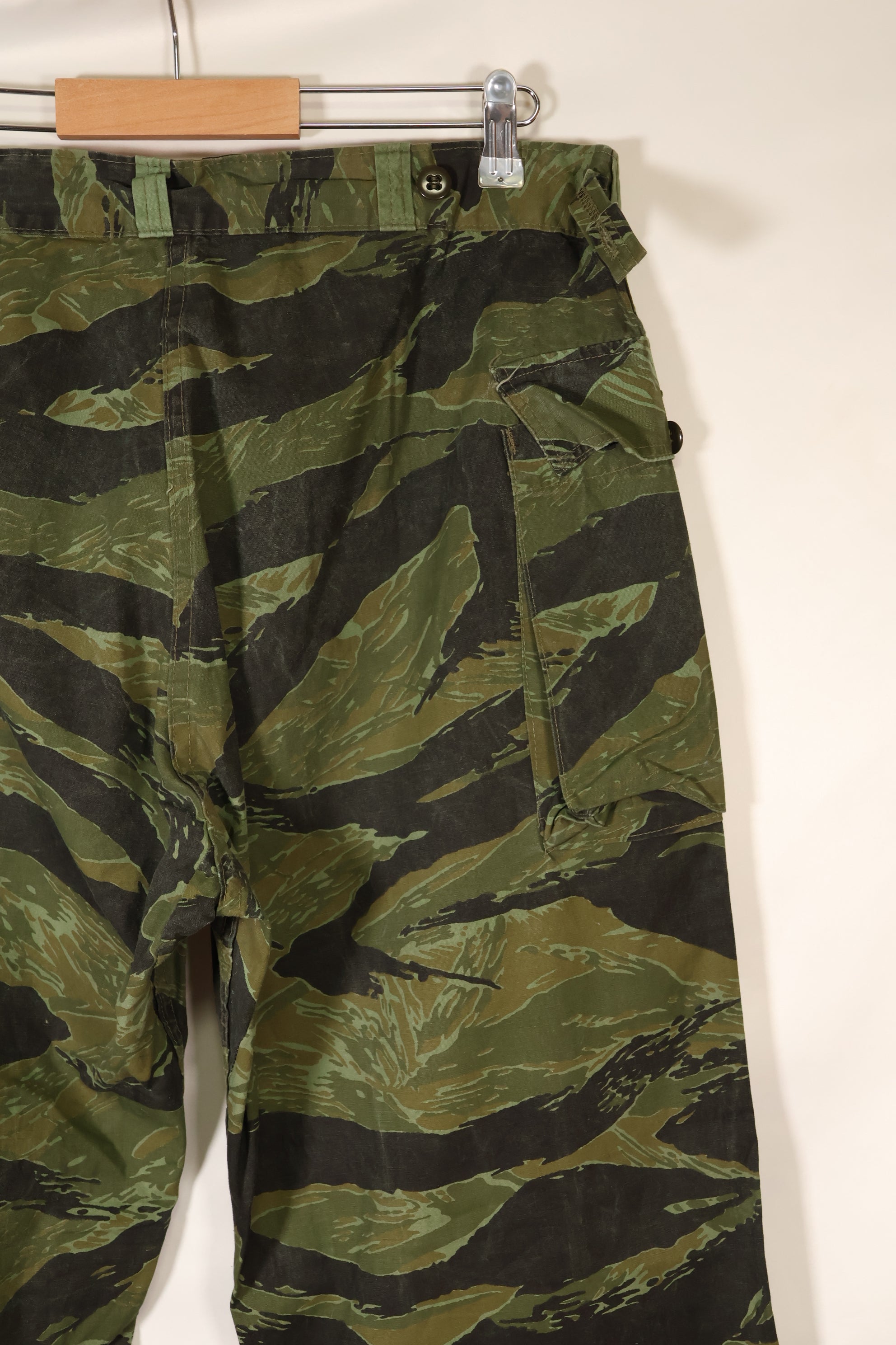 1960s VNMC Tiger Stripe Pattern Hunting Pants, Post-War Surplus Fabric, Used
