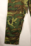 Late 1960s, Size 34–36, ERDL Leaf Camo, Non-Ripstop Fabric, Utility Cut Pants, Used