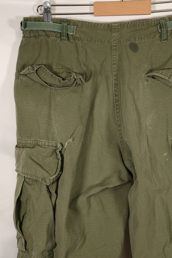 Circa 1966-68 M-S size 4th Model Jungle Fatigue Pants, used, film company release B