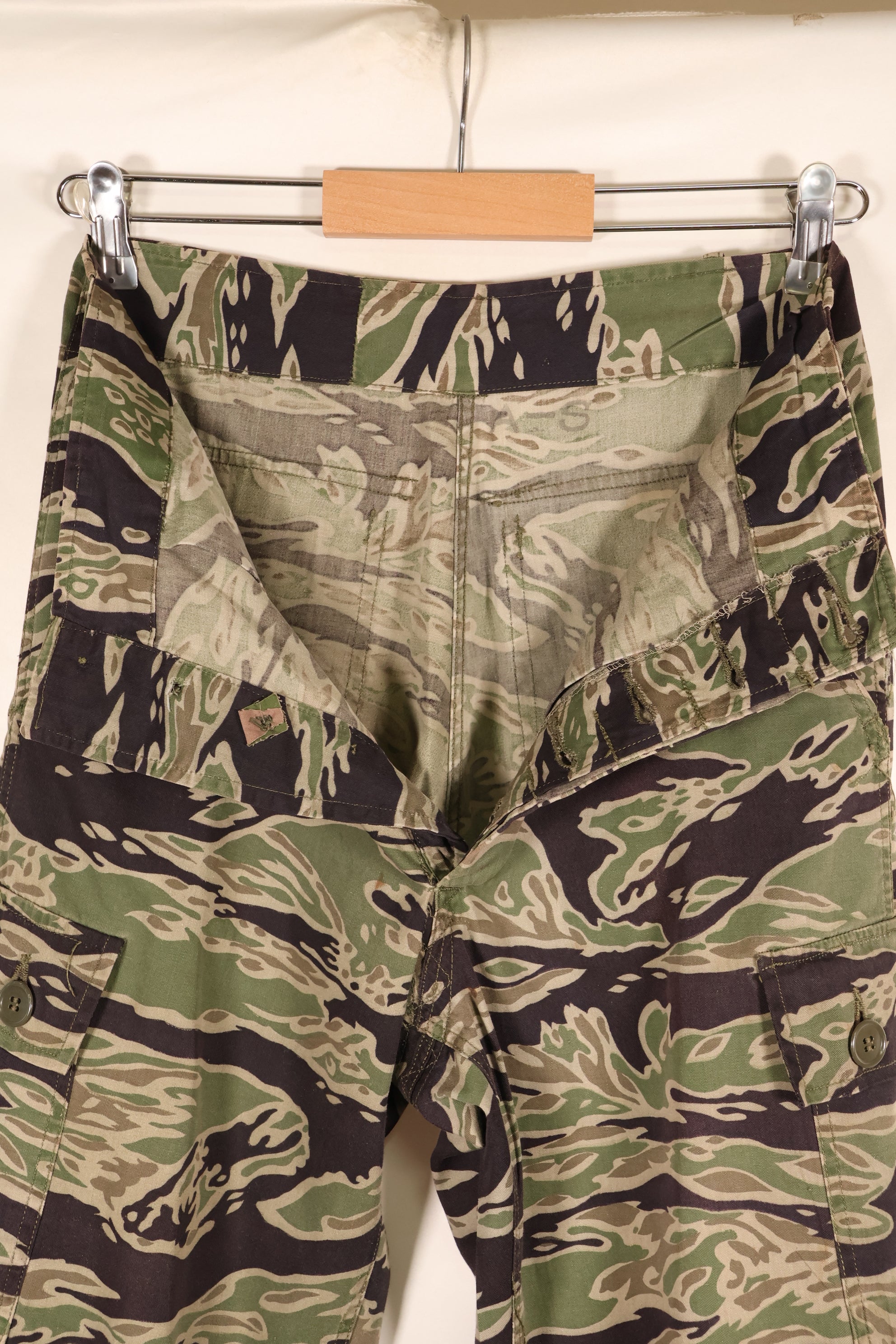 Late 1960s, A-S, Late War Lightweight Pattern, Tiger Stripe Pants, Used