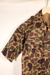 Early 1960s, Asian-style cut, CIDG, Beogam camouflage, locally made frogskin camouflage, used