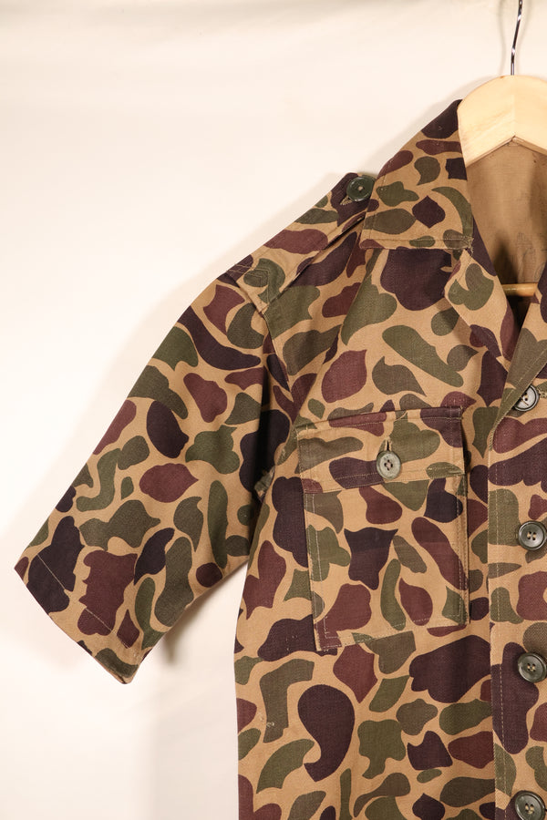 Early 1960s, Asian-style cut, CIDG, Beogam camouflage, locally made frogskin camouflage, used