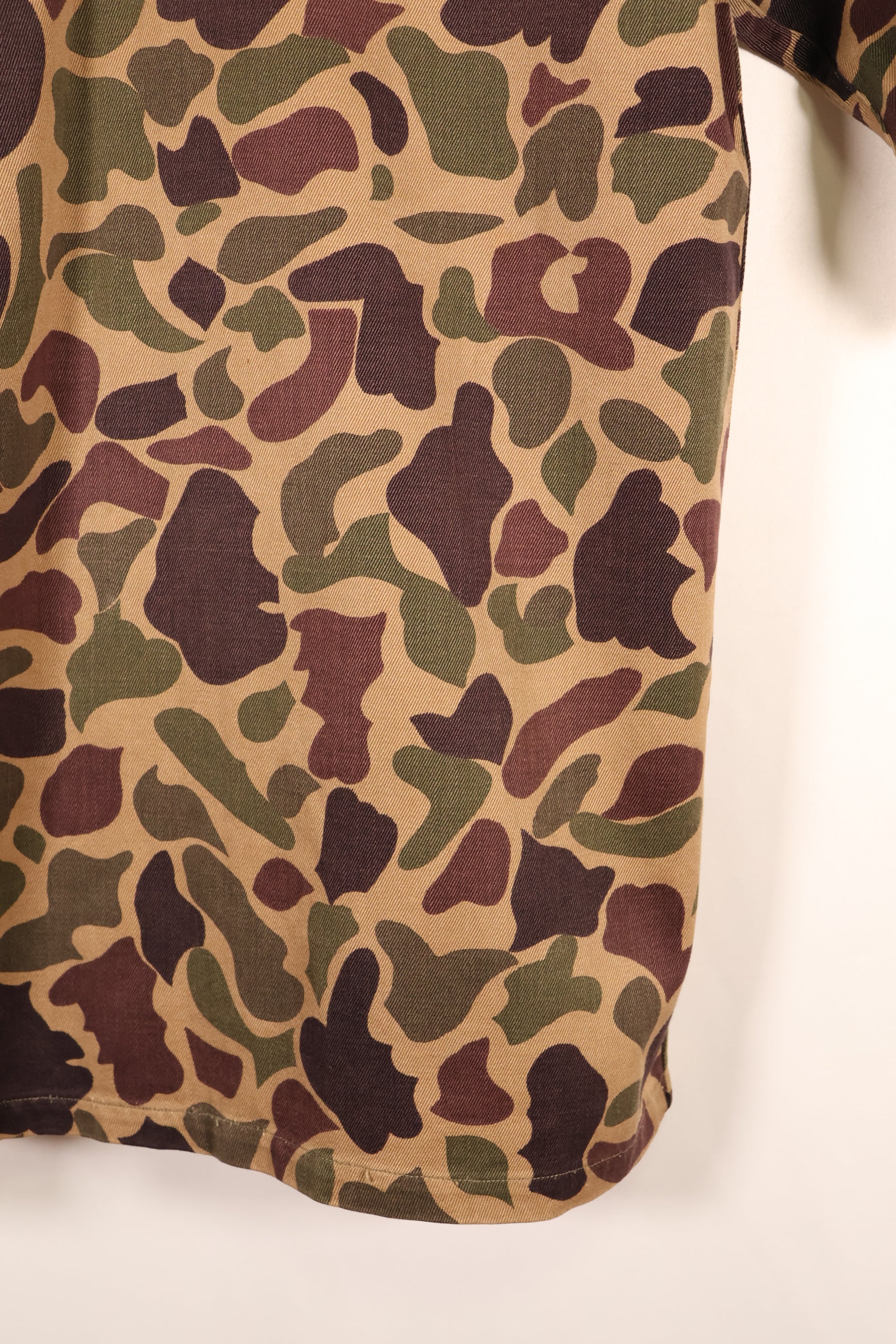 Early 1960s, Asian-style cut, CIDG, Beogam camouflage, locally made frogskin camouflage, used