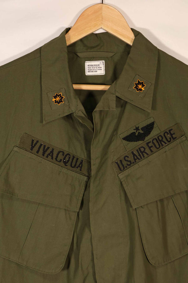 Real 1966-1967 3rd Model Jungle Fatigue Jacket M-R with USAF insignia