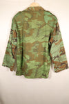 Early 1970s, Large Size, ARVN, South Vietnamese Airborne Division, Leaf Camouflage Shirt, Repaired, Used