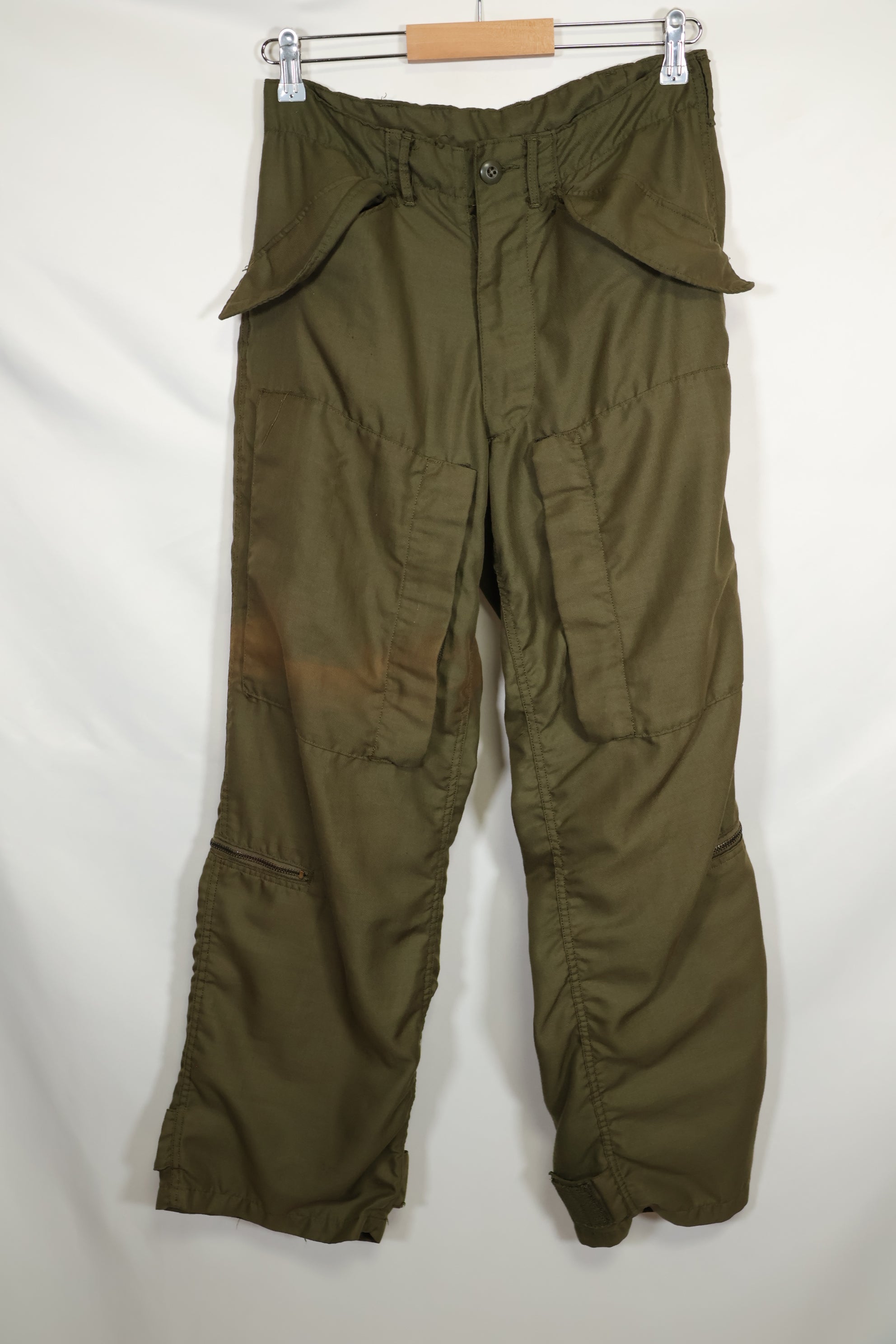 1971 Helicopter Pilot Flame Retardant Material Pants NOMEX S-R Used