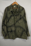 1960s 4th Model Jungle Jacket RECONDO School Spray Camouflage Used