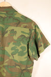 1969 Contract, S-S, ERDL Green Leaf Camo, Jungle Fatigue Jacket, Short-Sleeve Custom, Used