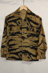 1960s Gold Tiger Tiger Stripe Shirt Asian Cut A-M Good Condition Used
