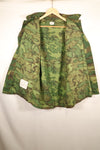 1969 Contract, M-R, U.S. Army ERDL Green Leaf Camo, Jungle Fatigue Jacket, Used