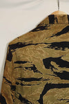 1960s Gold Tiger Tiger Stripe Shirt Asian Cut A-M Good Condition Used