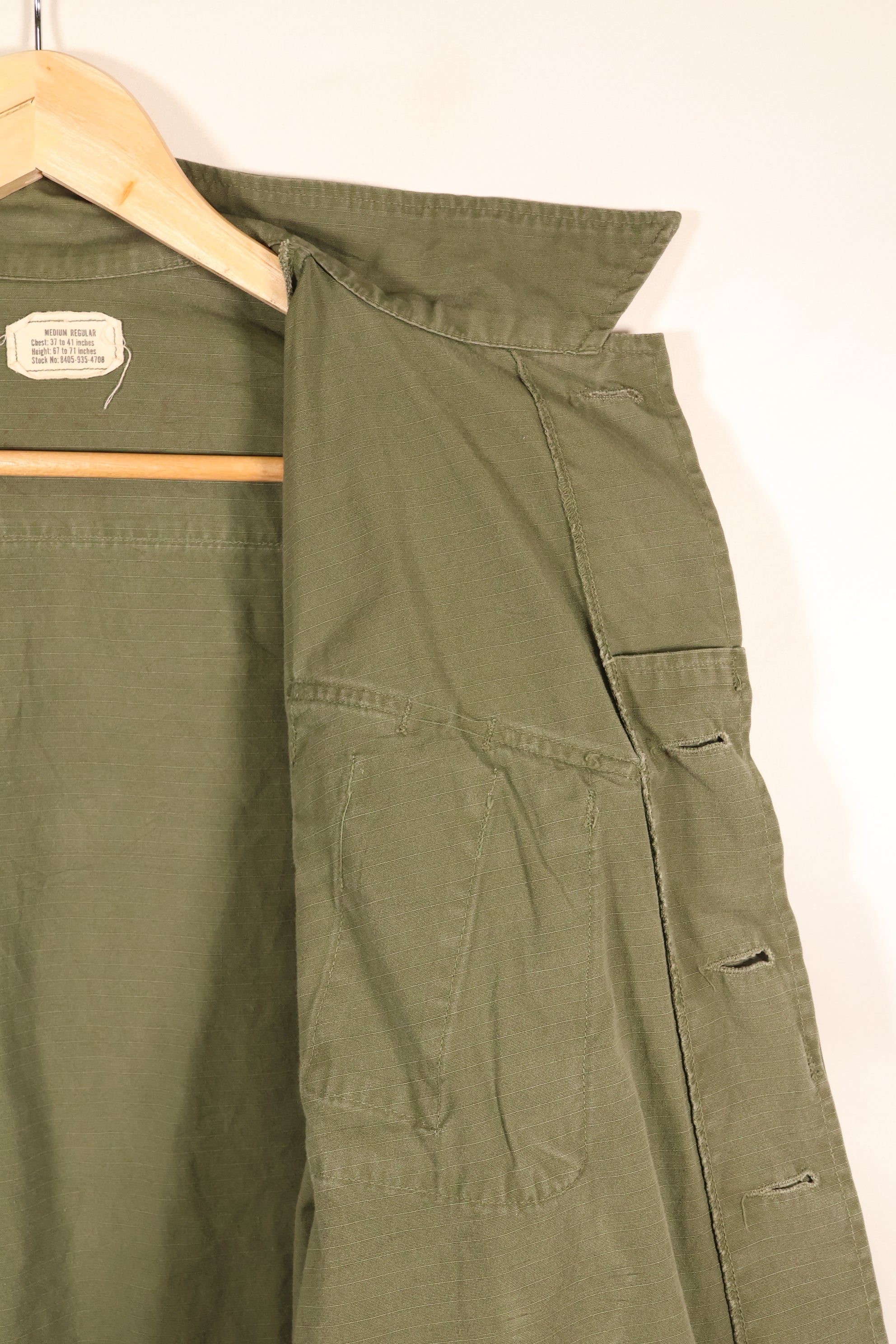 1968年契約　M-R　4th Model ジャングルファティーグ　ジャケット　褪色あり　中古品