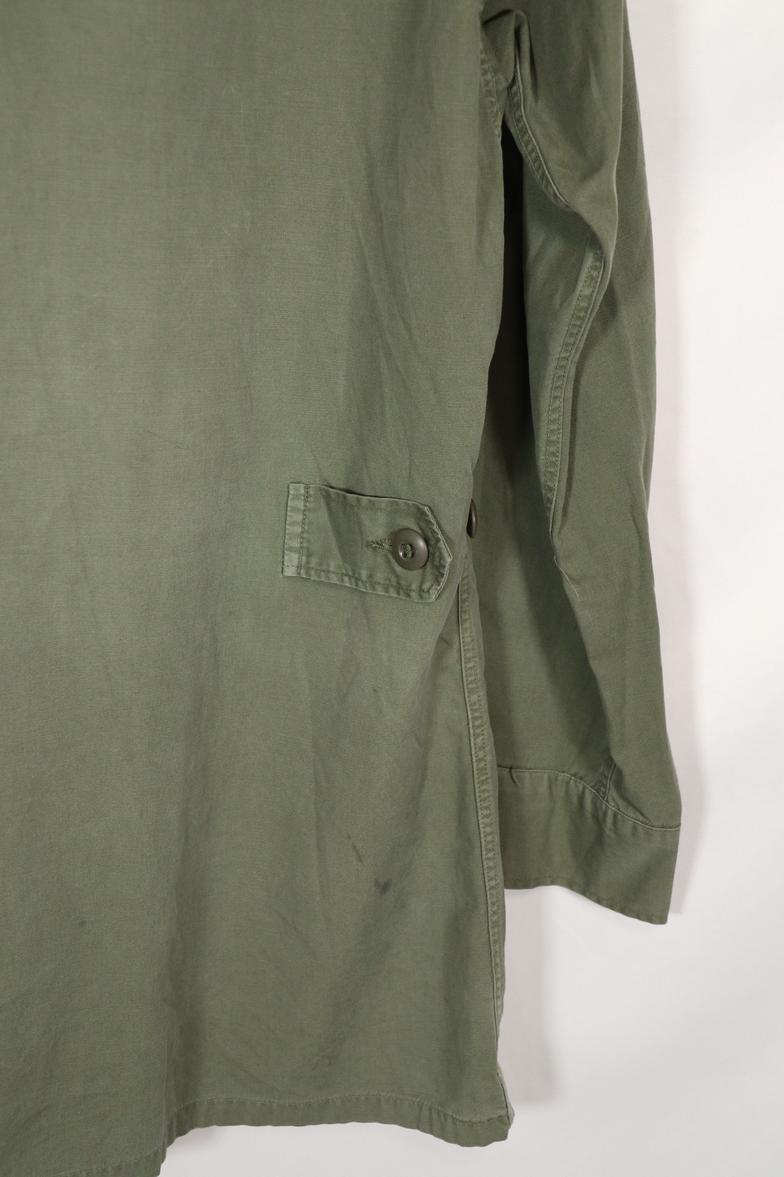 Real 2nd Model Jungle Fatigue Jacket, MACV affiliation, first patch attached, used.