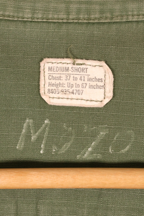 1969 Contract M-S 4th Model Jungle Fatigue Jacket—Faded—Used