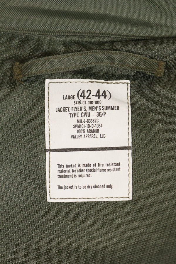 2010 Contract, LARGE, U.S. Air Force, CWU-36P, Light Zone Flight Jacket, Unused