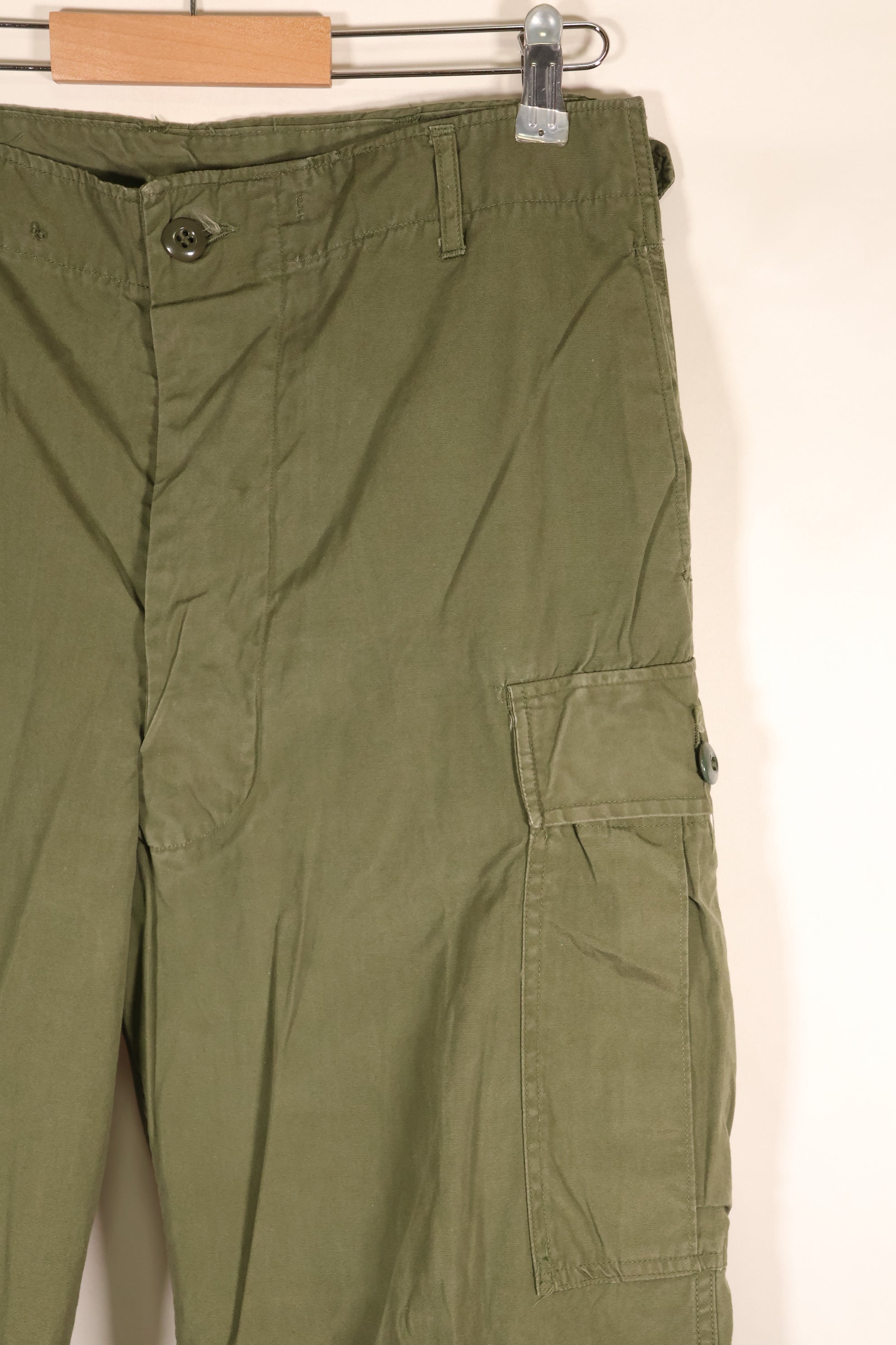 1964 Contract, M-S, U.S. Military, 1st Model Jungle Fatigue Pants, Good Condition, Used