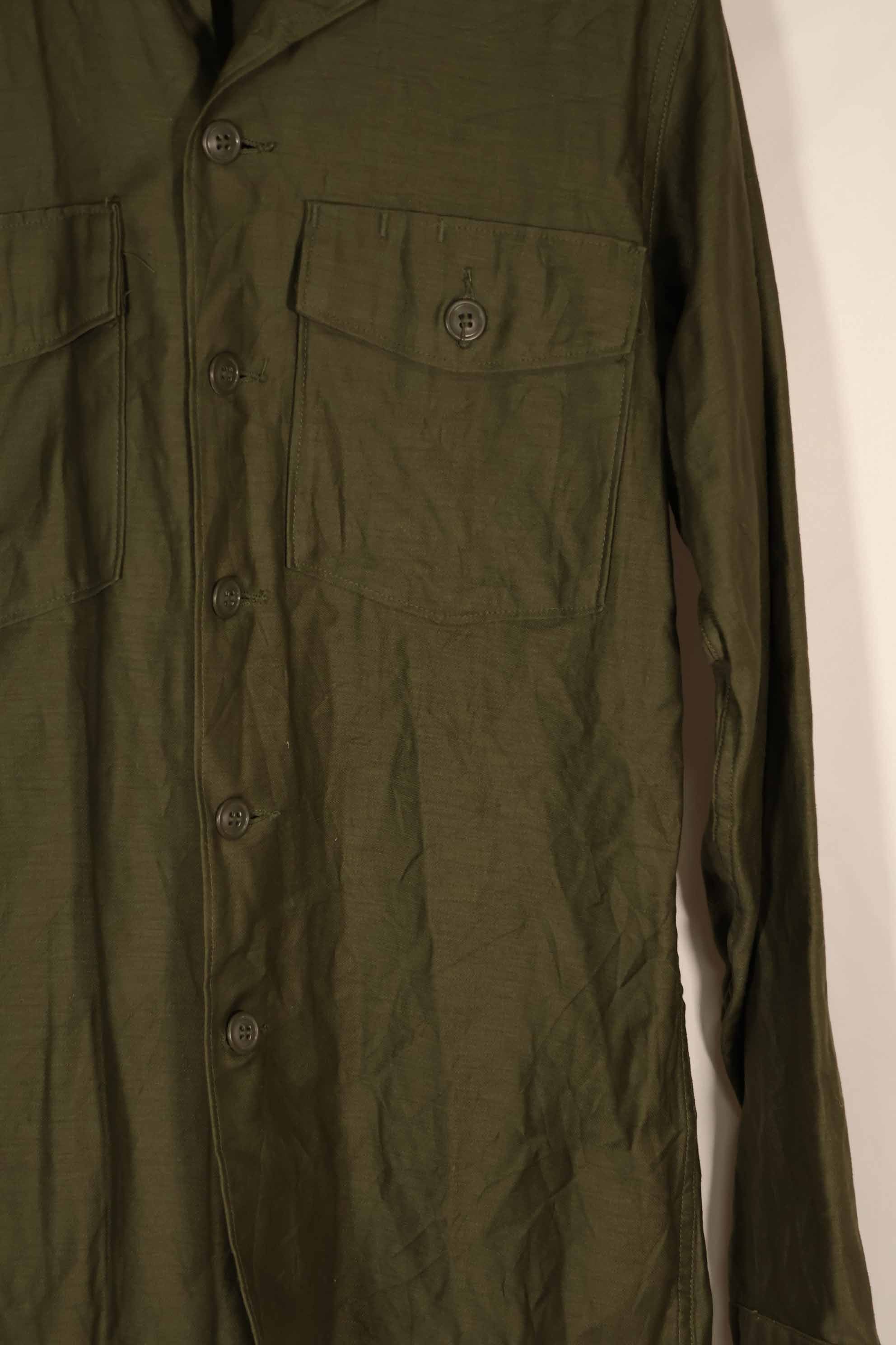 Real mid 1960s US Army OG-107 Utility Shirt 15 1/2 X35 Deadstock