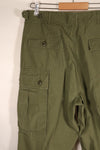 1964 Contract, M-S, U.S. Military, 1st Model Jungle Fatigue Pants, Good Condition, Used