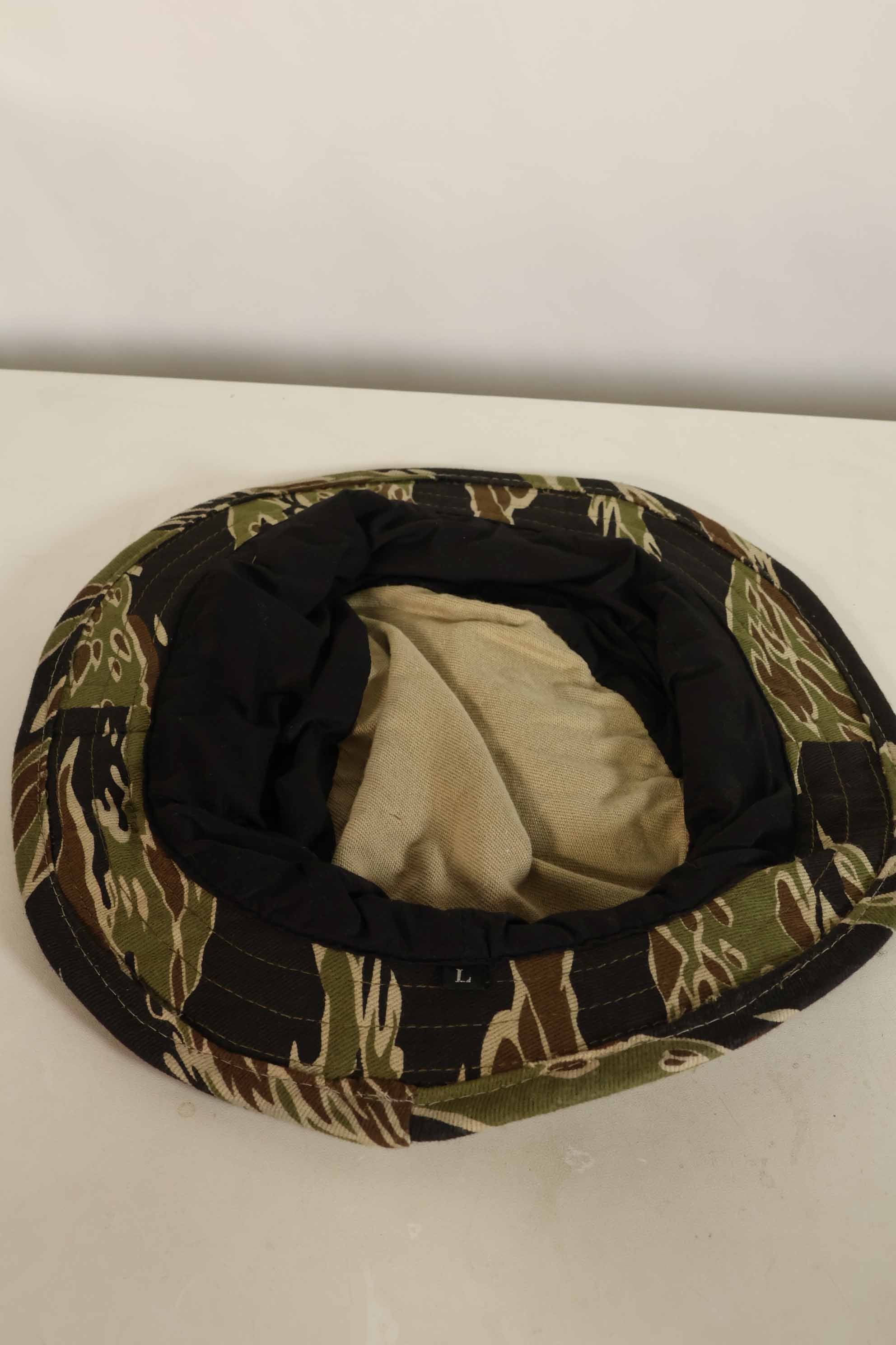 Limited quantity one-washed MILITARIA 1911 early Gold Tiger CISO cut boonie hat with short brim modification D