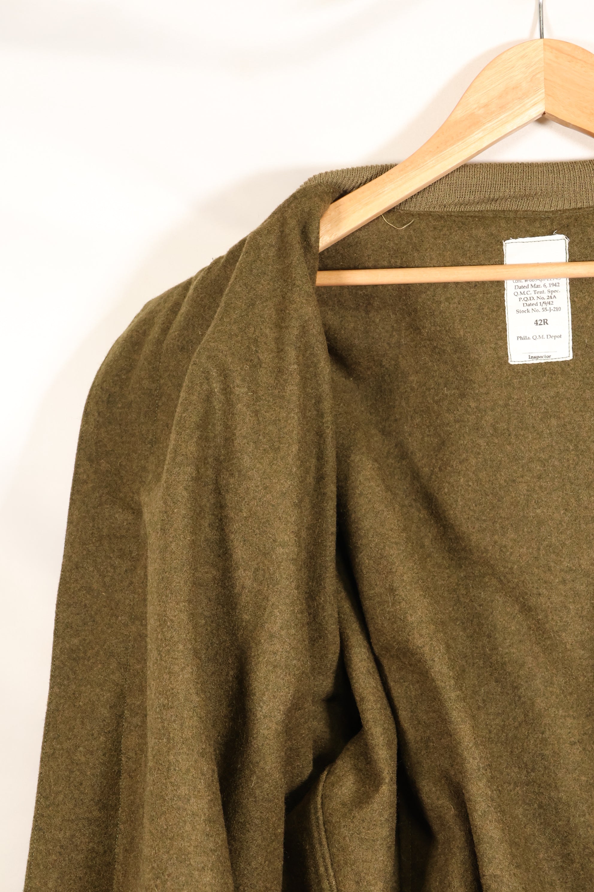 Replica 42R from the movie *Fury* – Surplus WWII 1st Model Tanker Jacket – Used