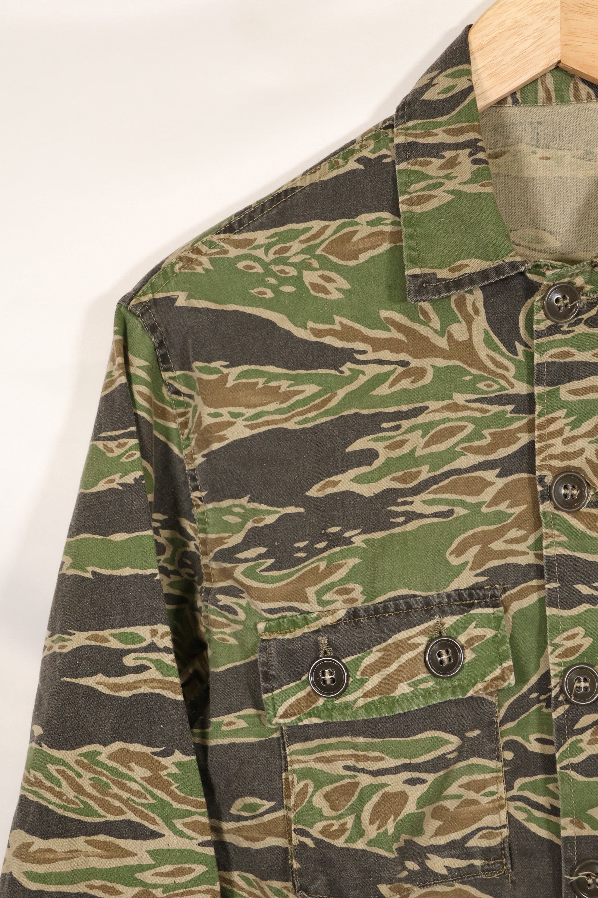 Actual Late War Pattern Tiger Stripe Shirt A-L Faded