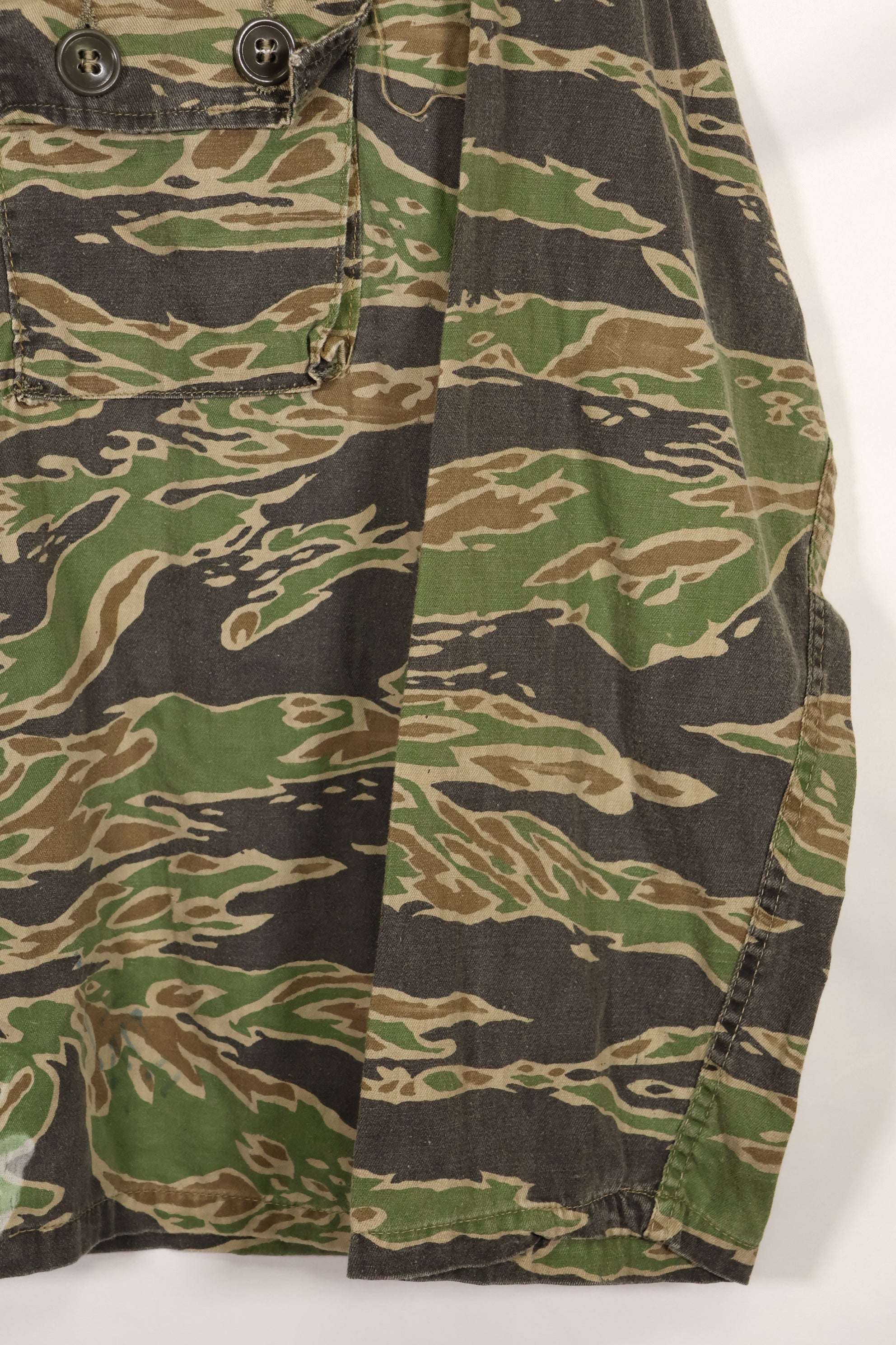 Actual Late War Pattern Tiger Stripe Shirt A-L Faded