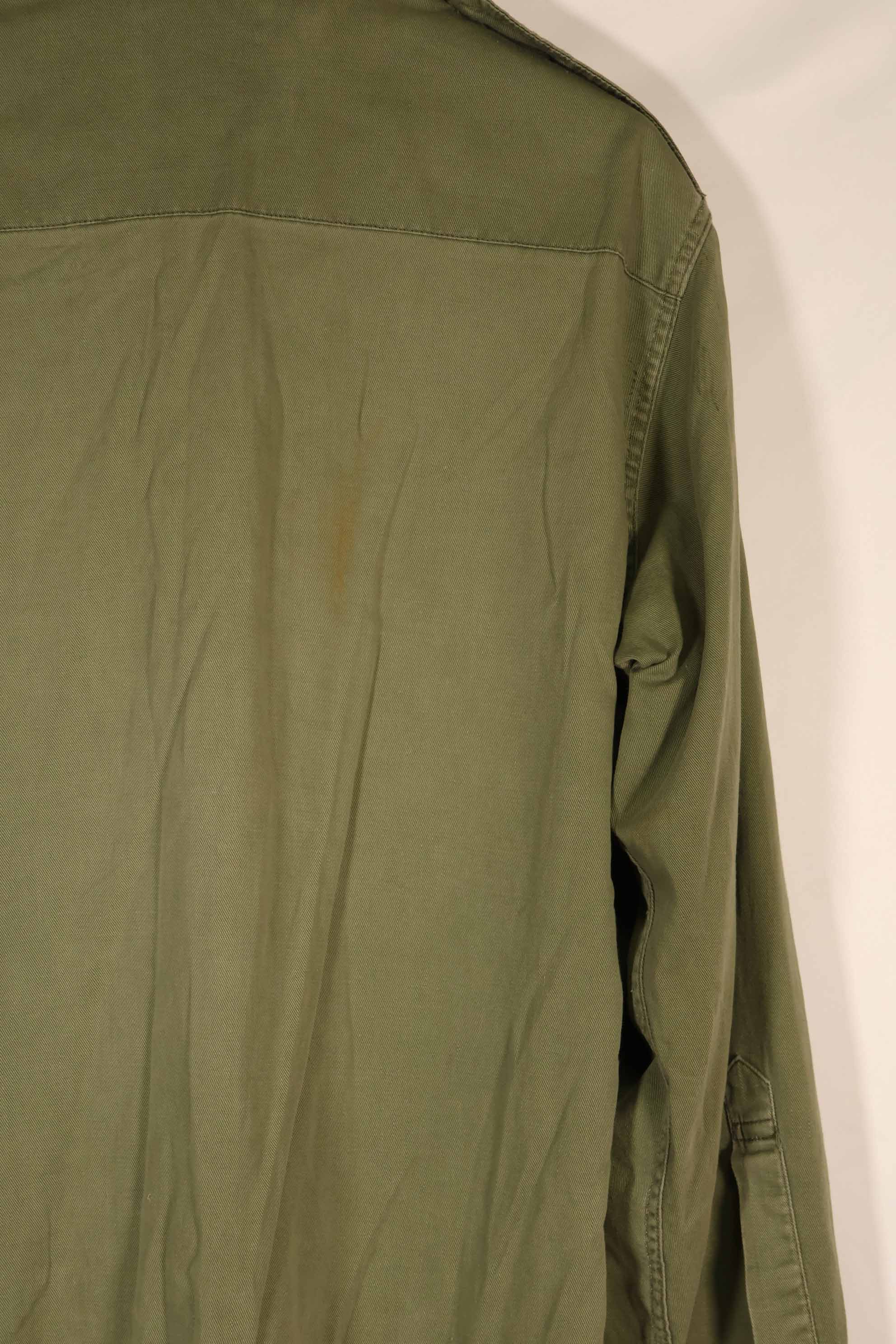 Real 1970 Australian Army OD shirt 15 1/2 x33 used