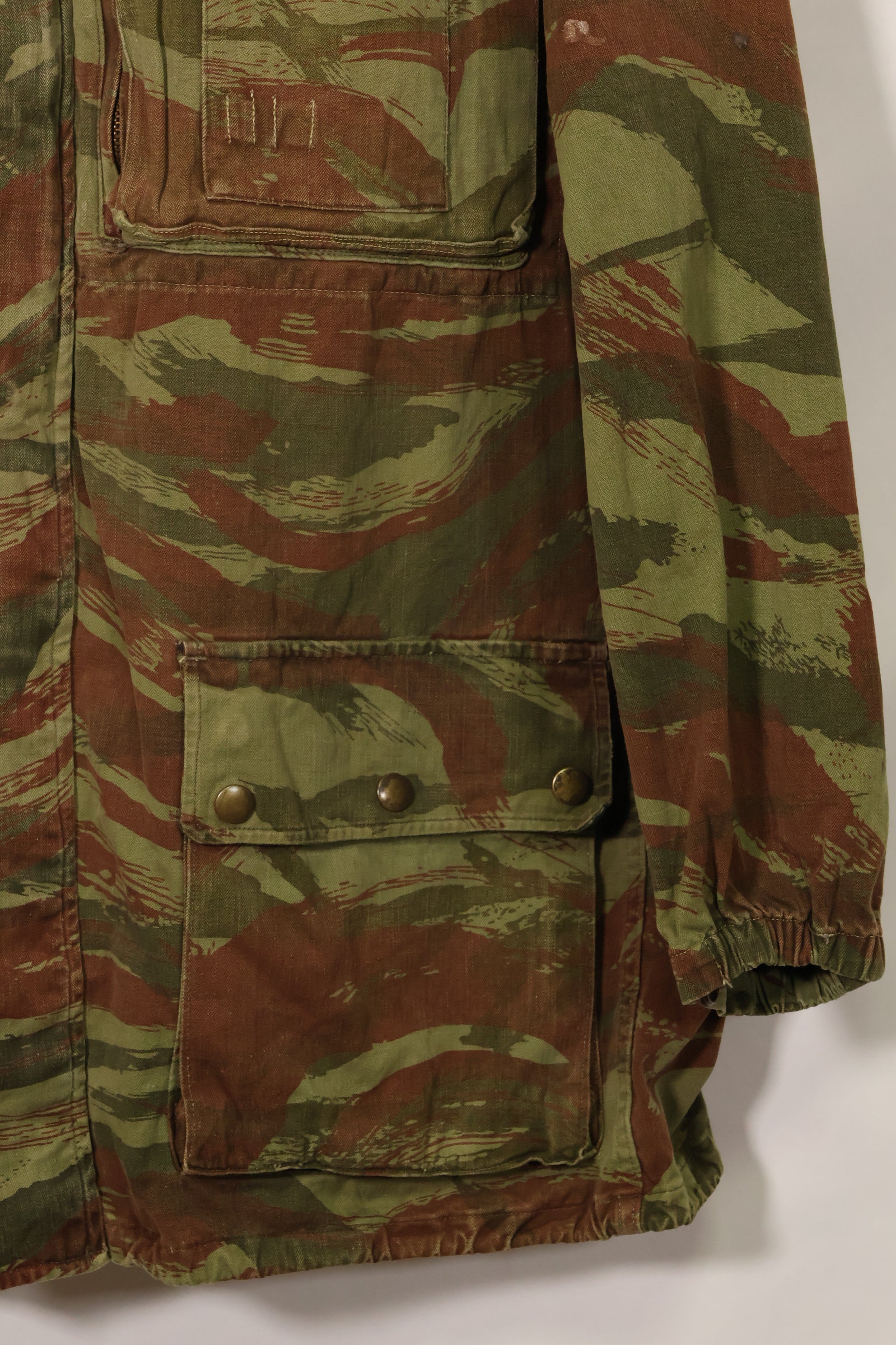 1950s French Army Lizard Camouflage TAP 47/56 Airborne Jacket Used