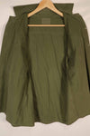 Real 1970 Australian Army OD Fatigue shirt with rank insignia, size unreadable.