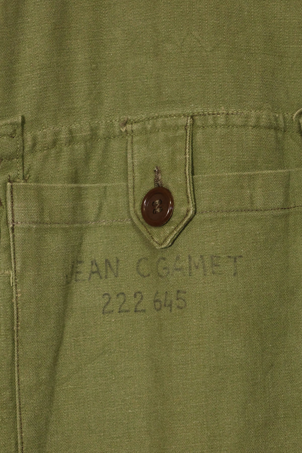 1950s French Army Lizard Camouflage TAP 47/56 Airborne Jacket Used