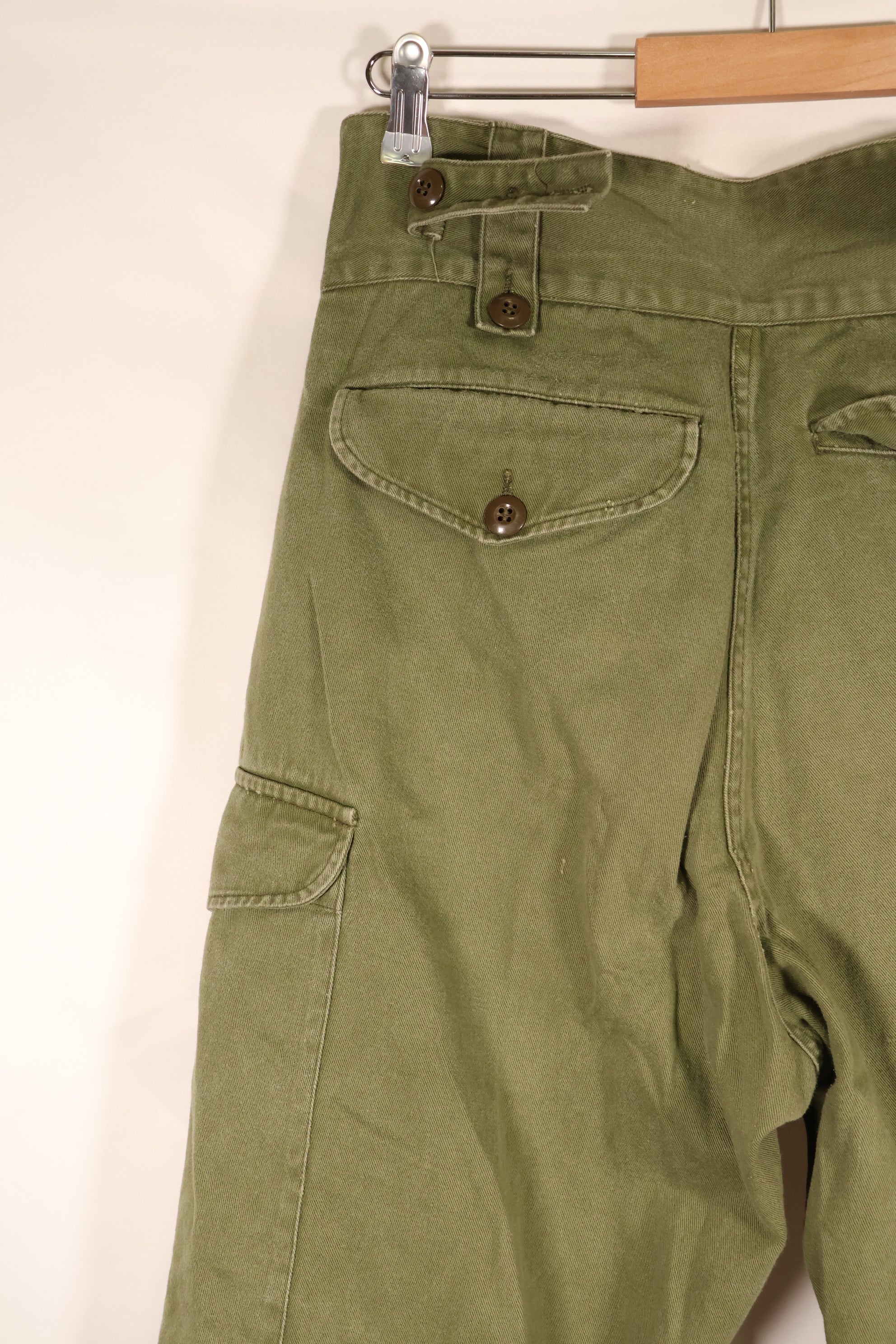 1967 Contract, Australian Army, OD Combat Pants, Slightly Faded, Used
