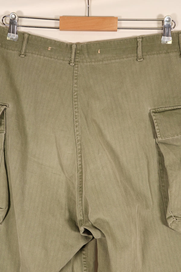 1940年代前半　アメリカ陸軍　HBT　ヘリンボーンツイル　パンツ　スペシャル　対ガス防護　中古品