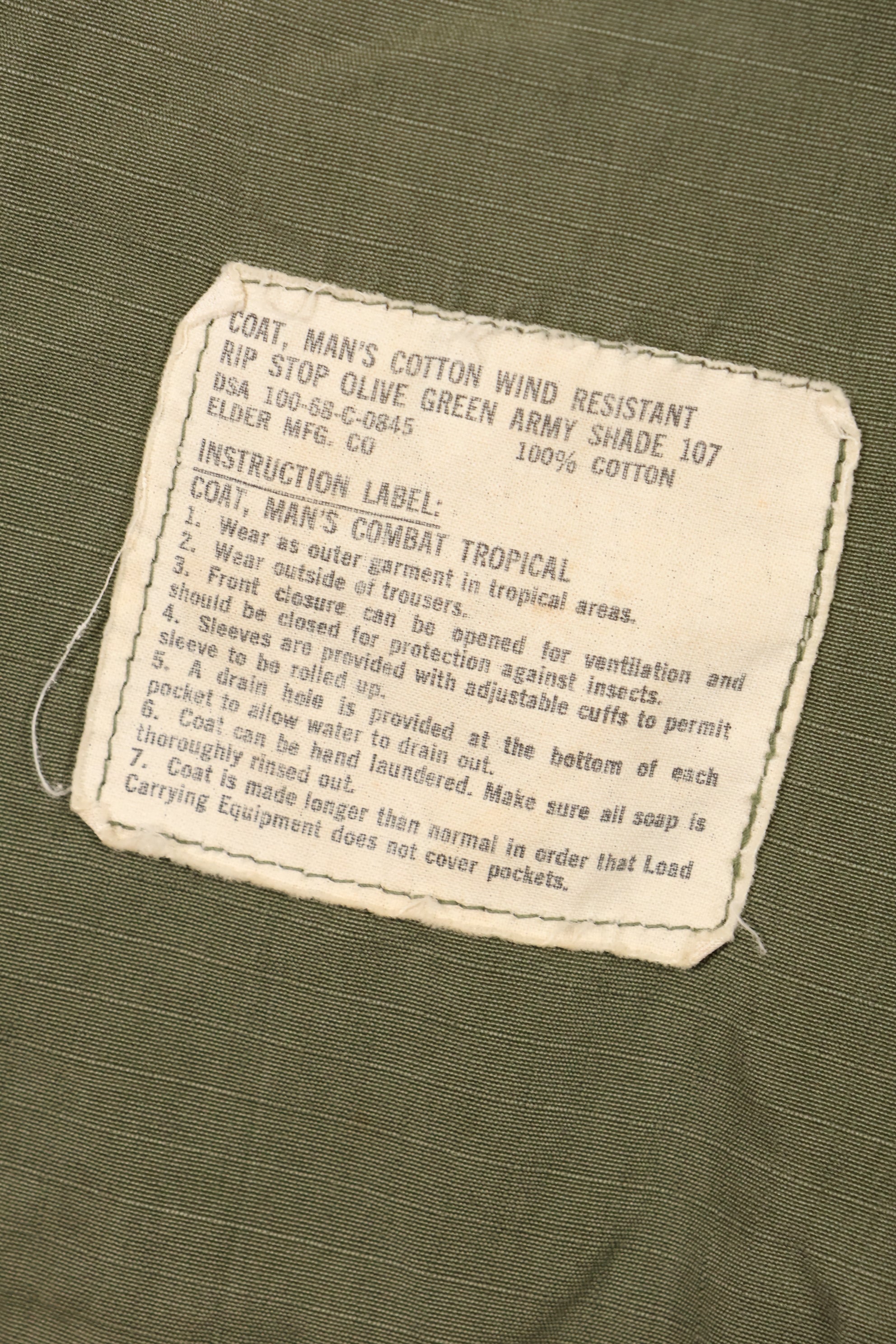 1968 Contract X-SMALL-SHORT 4th Model Jungle Fatigue Jacket Used Film Company Release