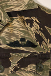 1960s US Cut Okinawa Tiger Tiger Stripe Shirt Modified Vest US-S Used
