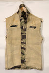 1960s US Cut Okinawa Tiger Tiger Stripe Shirt Modified Vest US-S Used