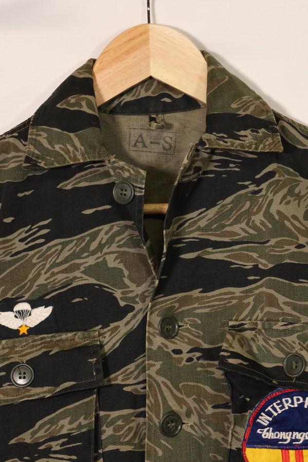 1960's Silver Tiger A-S Tiger Stripe Shirt with Patch, Interpreter Used