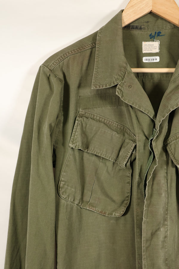 1969 Contract SMALL-REGULAR 4th Model Jungle Fatigue Jacket Used Film Company Release C