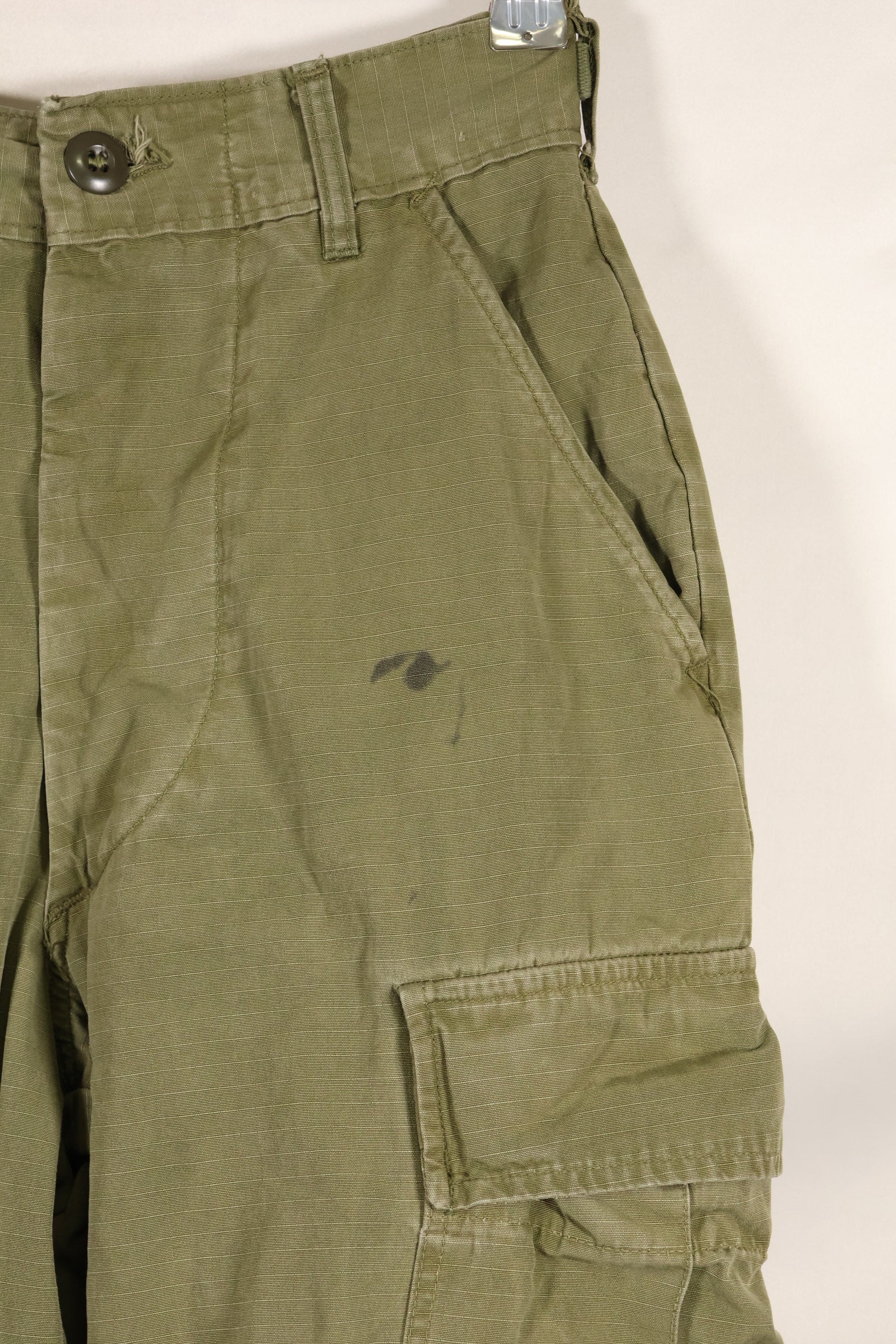 Circa 1967 XS-R size 4th Model Jungle Fatigue pants, used, released by a movie company.