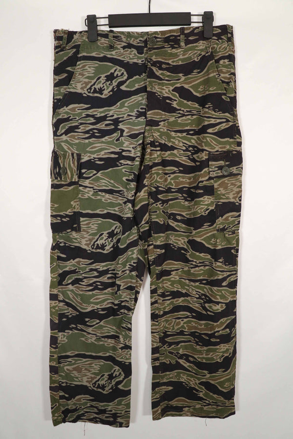 Real Late War Pattern Tiger Stripe Pants Light Weight Fabric A-L Used